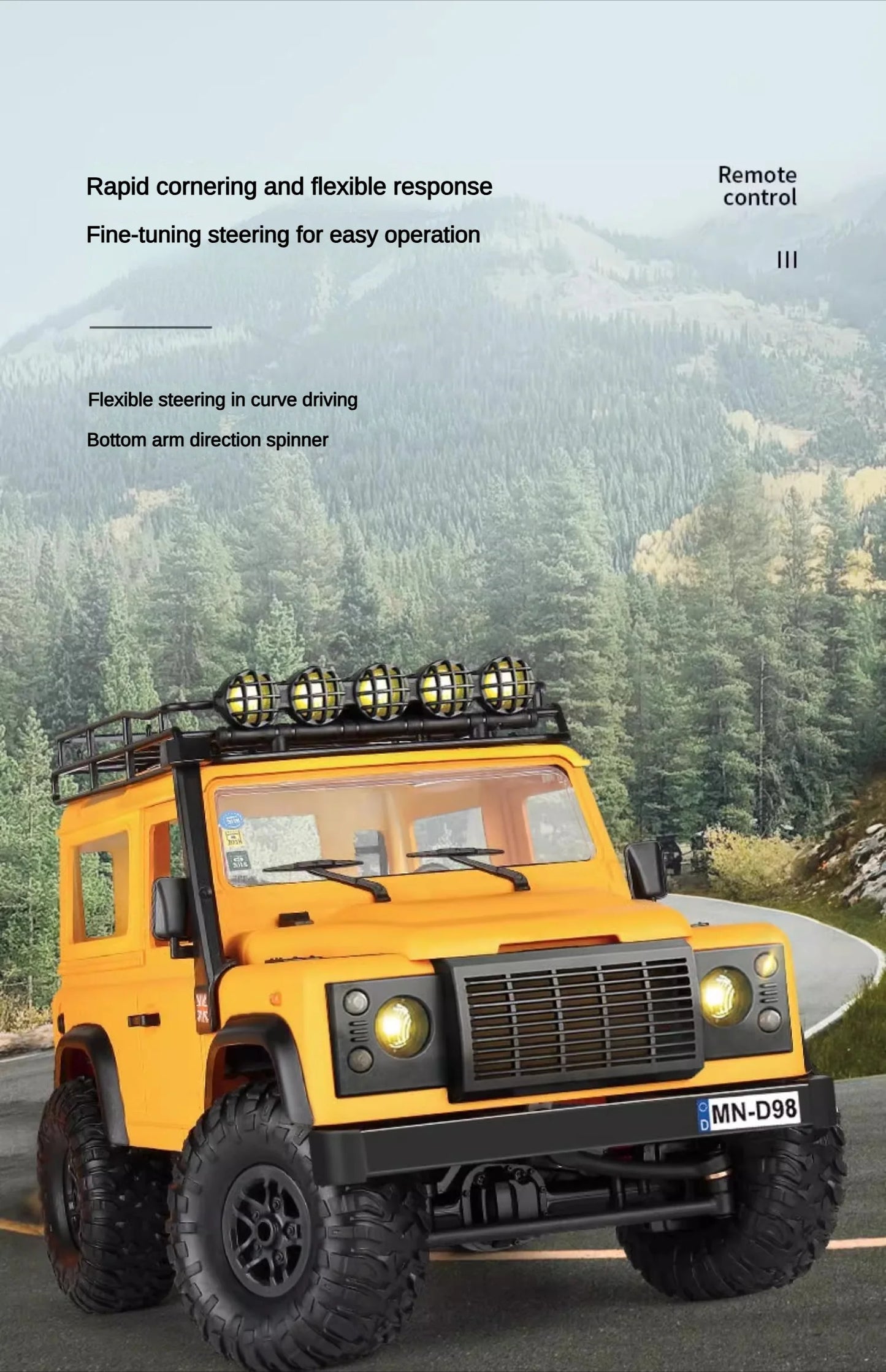 MN98 1:12 MN Model RTR Version RC Car 2.4G 4WD RC Rock Crawler Defender