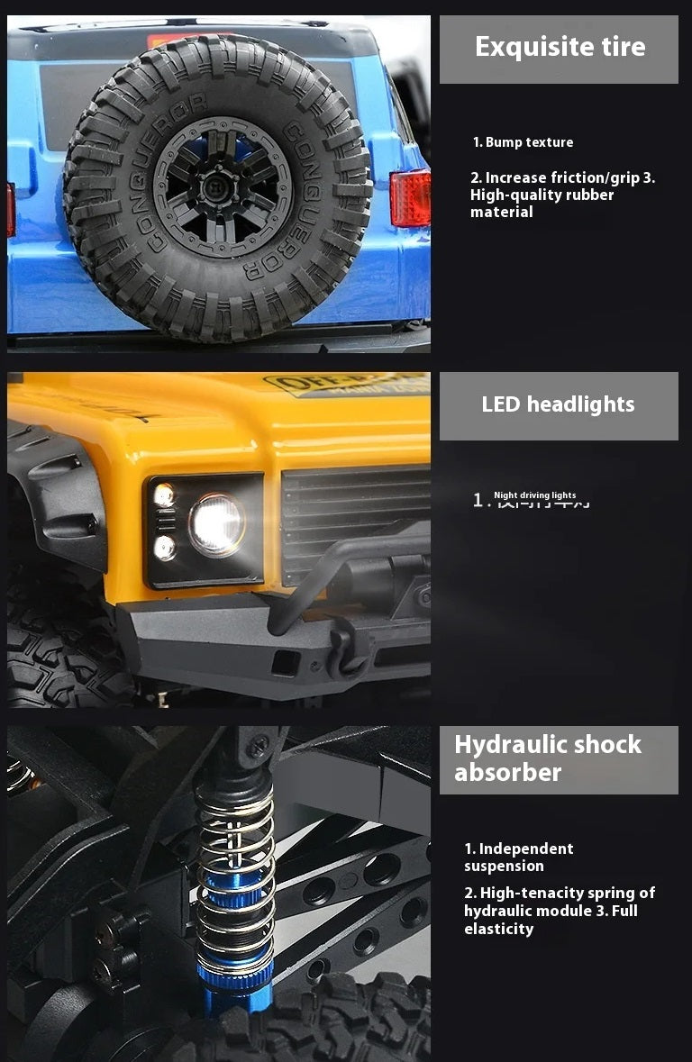 HB-ZP1005 1:10 HB Model RTR Version RC Car 2.4G 4WD RC Rock Crawler Defender