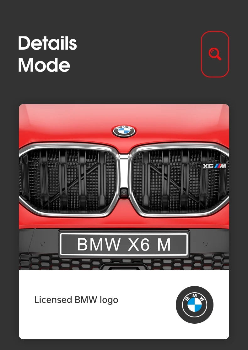 BMW GENUINE CAR MODEL MINIATURE RC X6M (1:14)