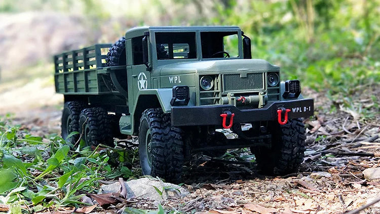 WPL B16 1/16 Scale RC Truck 6WD–7.4V Li-Ion, Proportional Steering & Throttle RT