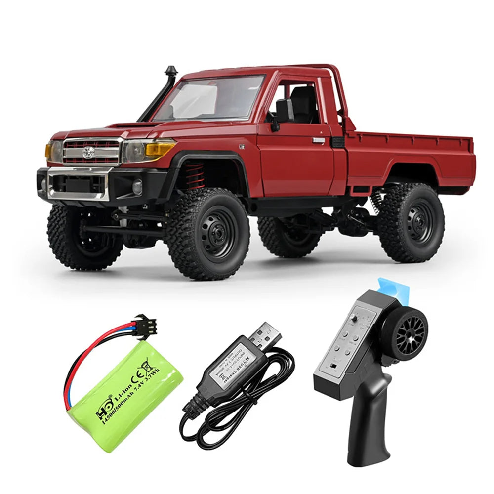 MN82 1:12 RC Car – 4WD Toyota LC79 Rock Crawler with LED Lights