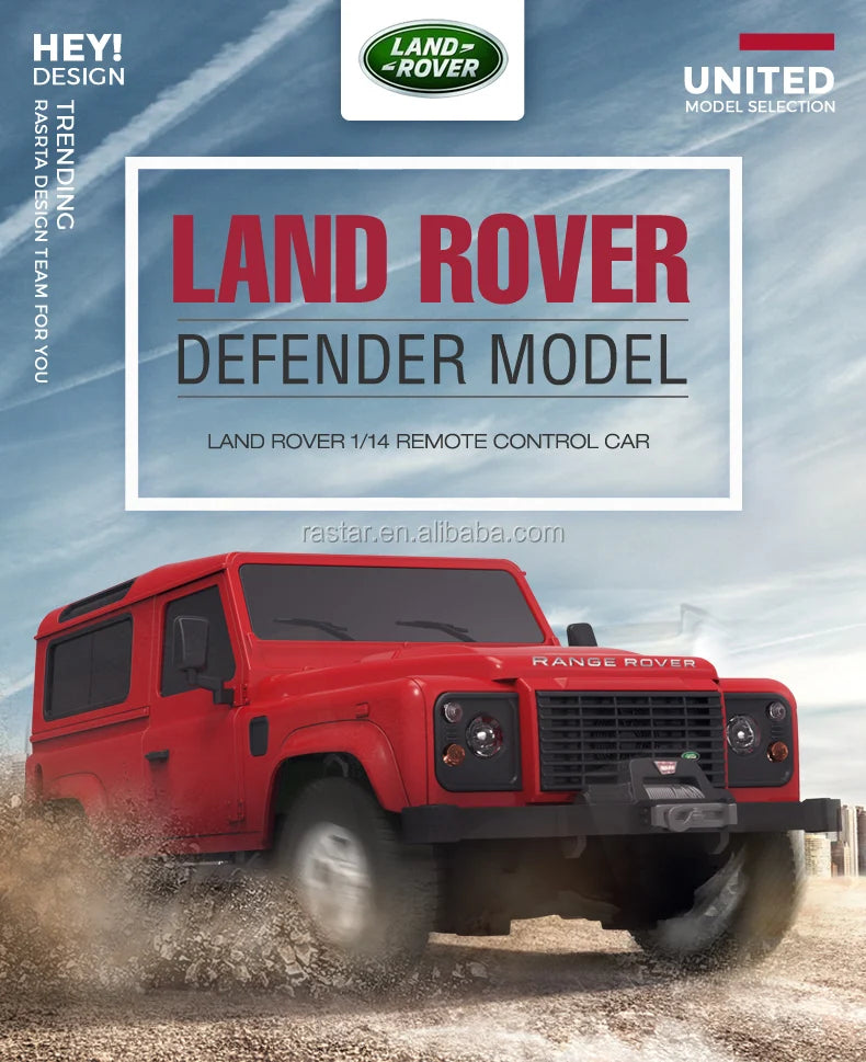 Share Remote Control Land Rover Defender | 1:14 in 2 Assorted Colours | Rc Car