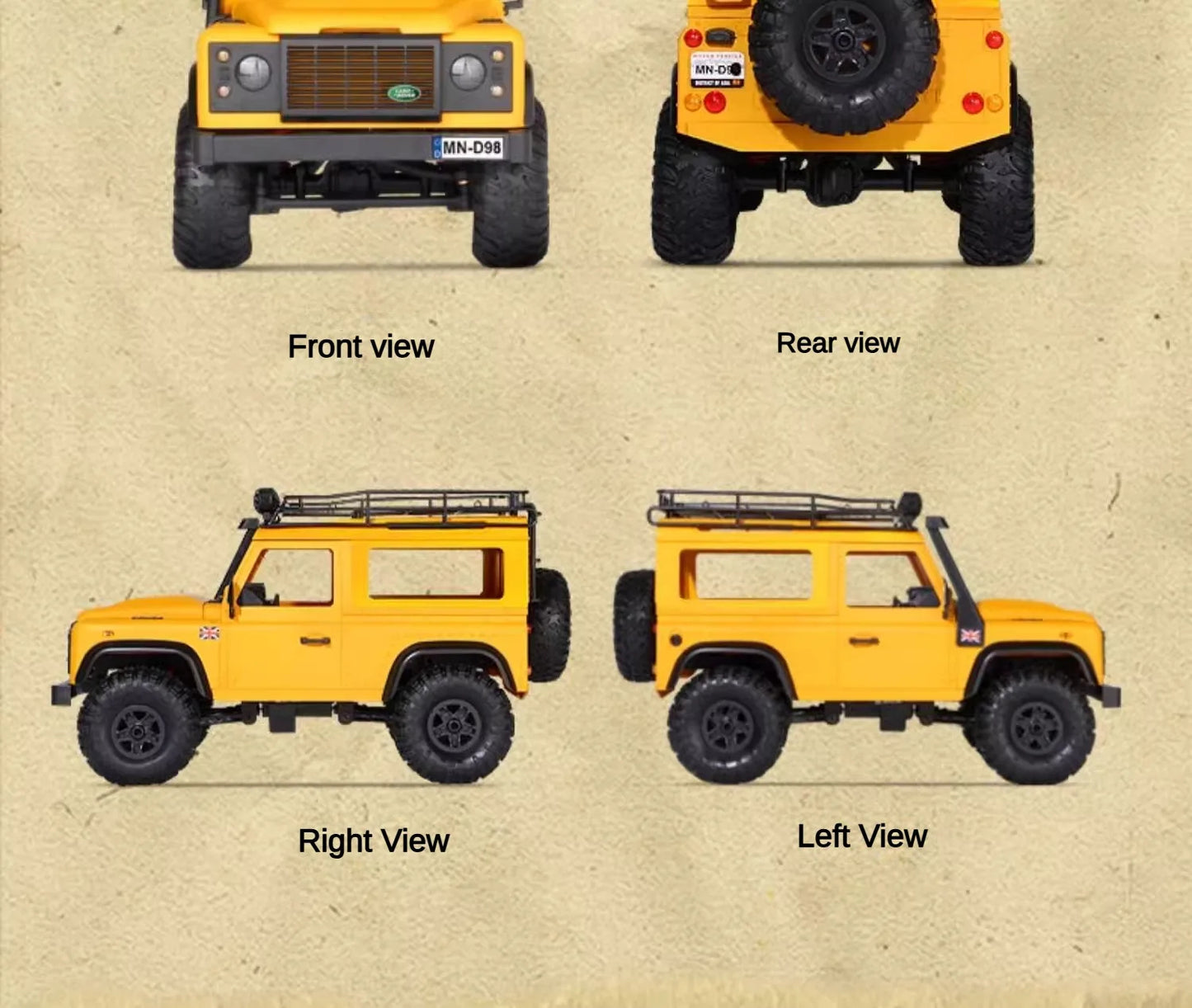 MN98 1:12 MN Model RTR Version RC Car 2.4G 4WD RC Rock Crawler Defender