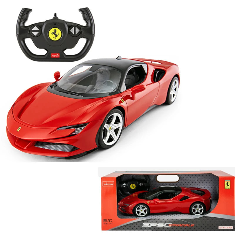 Rastar RC 1:14 Ferrari SF90 Stradale Kids Remote Control Toy Car - Red