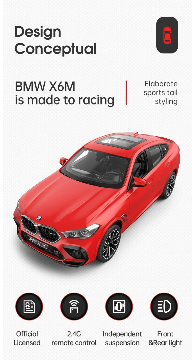 BMW GENUINE CAR MODEL MINIATURE RC X6M (1:14)