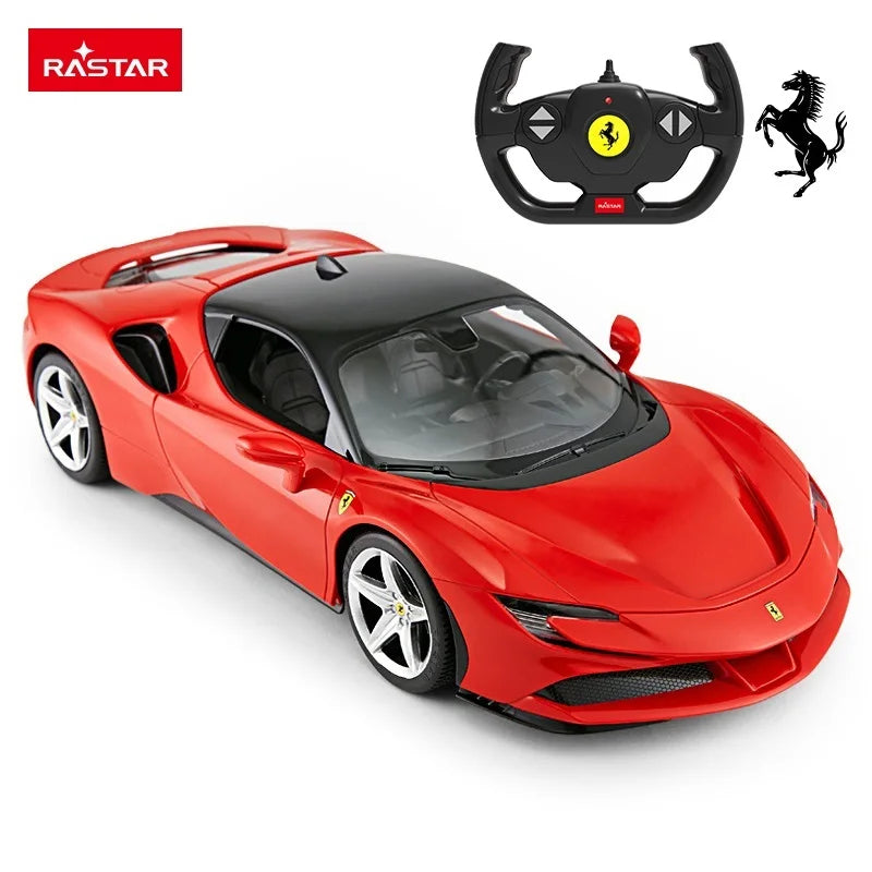 Rastar RC 1:14 Ferrari SF90 Stradale Kids Remote Control Toy Car - Red