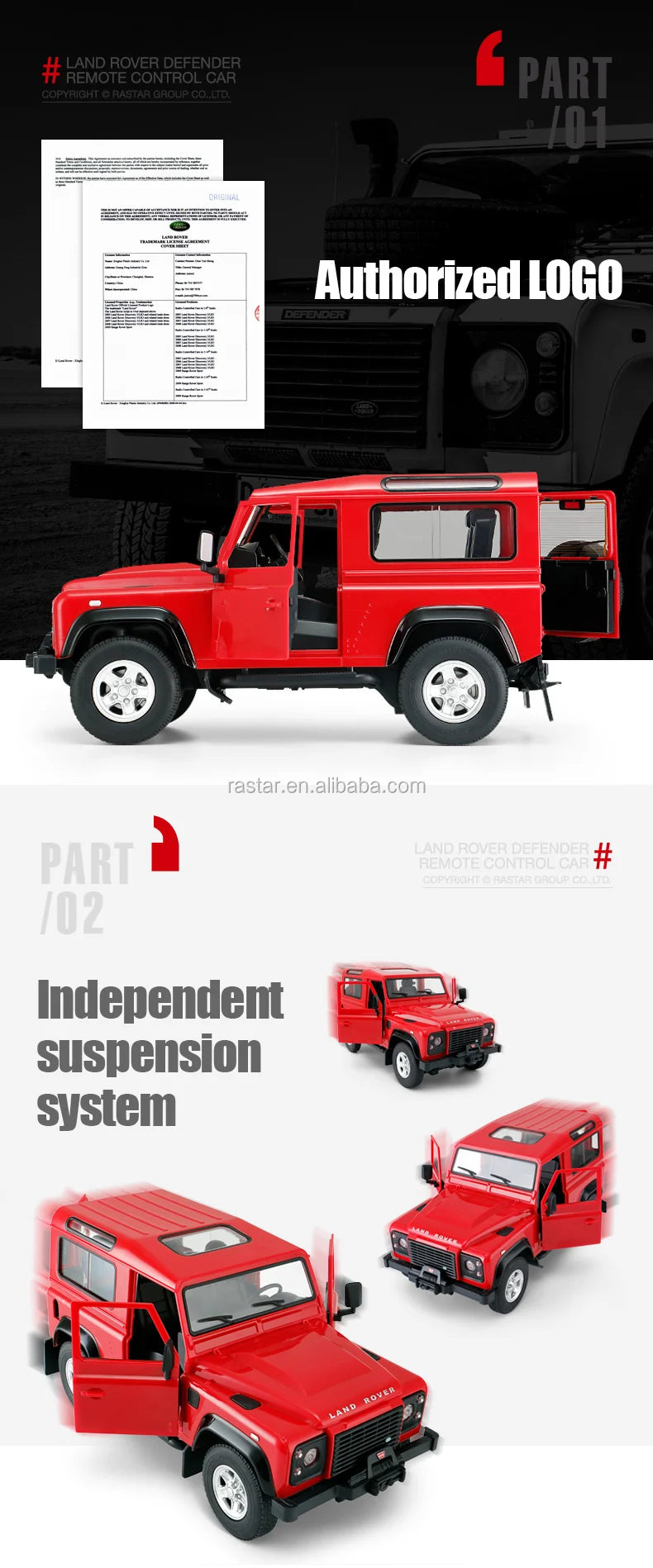 Share Remote Control Land Rover Defender | 1:14 in 2 Assorted Colours | Rc Car