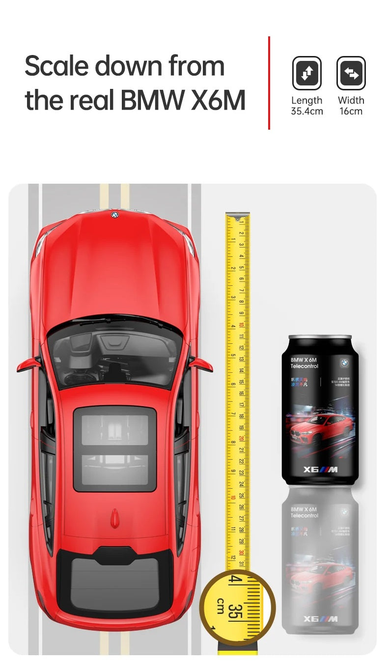 BMW GENUINE CAR MODEL MINIATURE RC X6M (1:14)