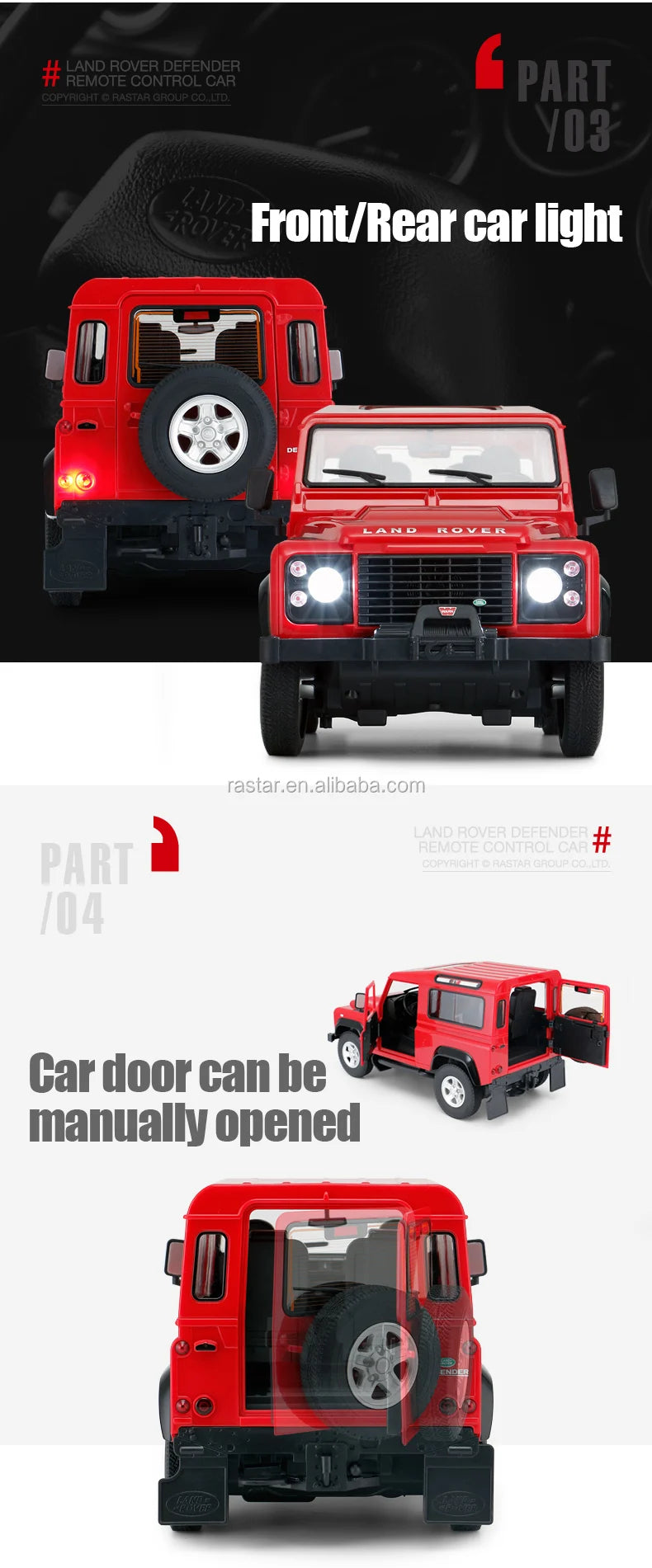 Share Remote Control Land Rover Defender | 1:14 in 2 Assorted Colours | Rc Car