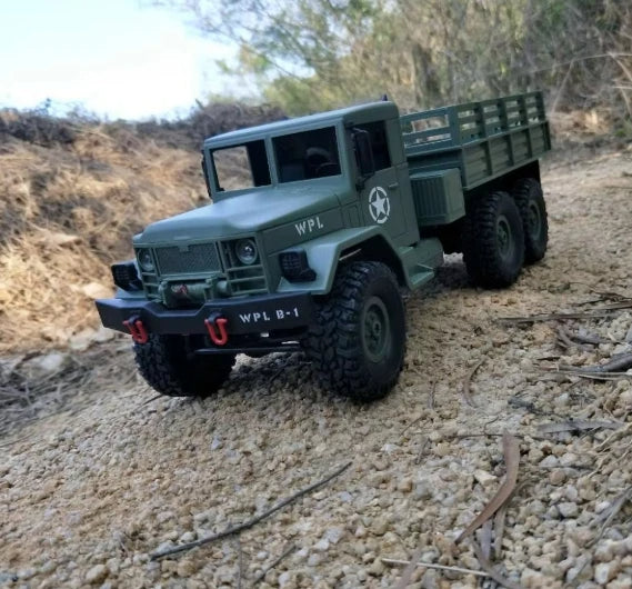 WPL B16 1/16 Scale RC Truck 6WD–7.4V Li-Ion, Proportional Steering & Throttle RT