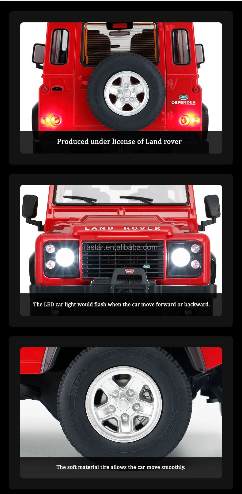 Share Remote Control Land Rover Defender | 1:14 in 2 Assorted Colours | Rc Car