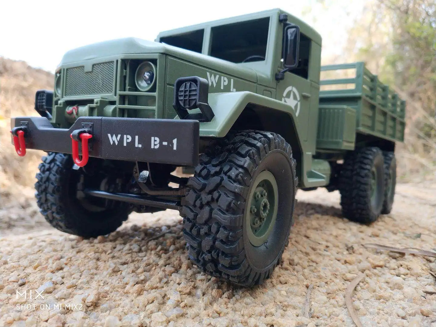 WPL B16 1/16 Scale RC Truck 6WD–7.4V Li-Ion, Proportional Steering & Throttle RT