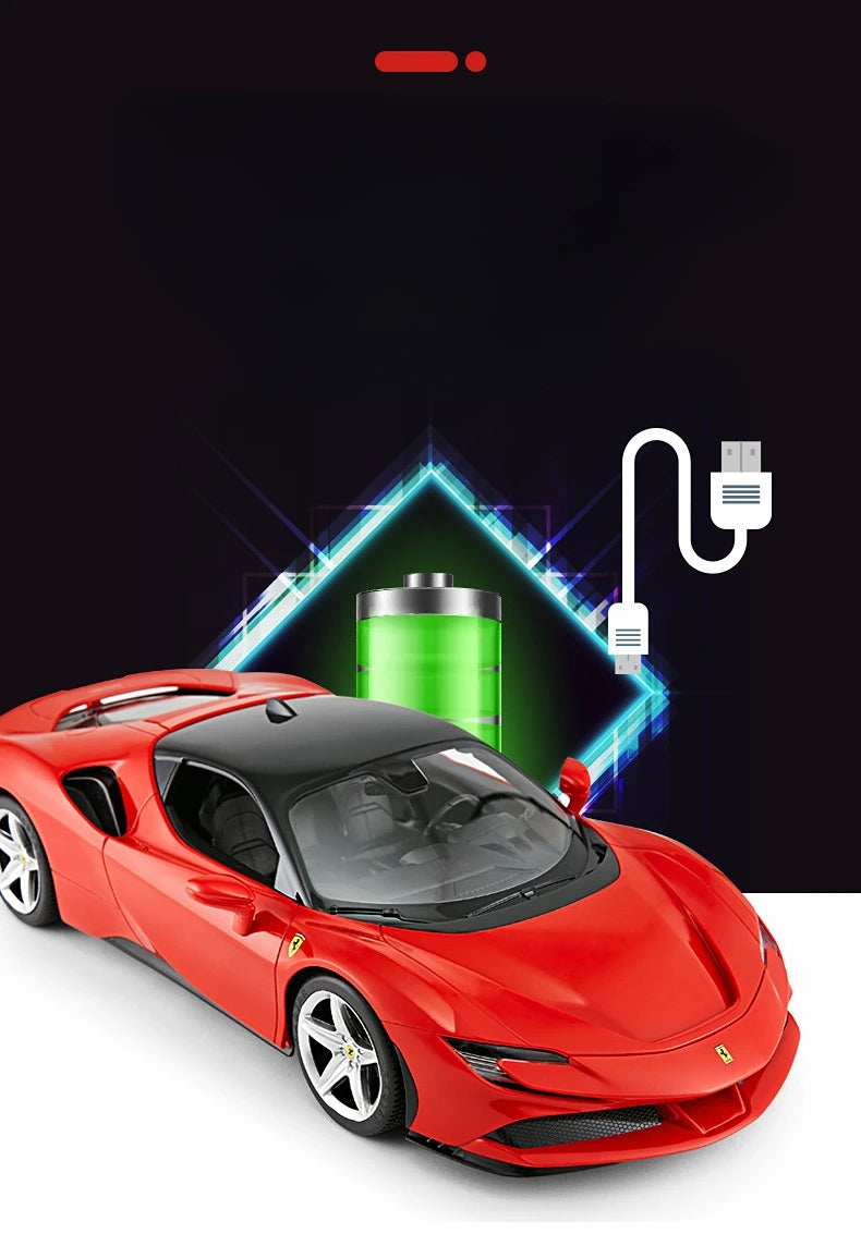 Rastar RC 1:14 Ferrari SF90 Stradale Kids Remote Control Toy Car - Red