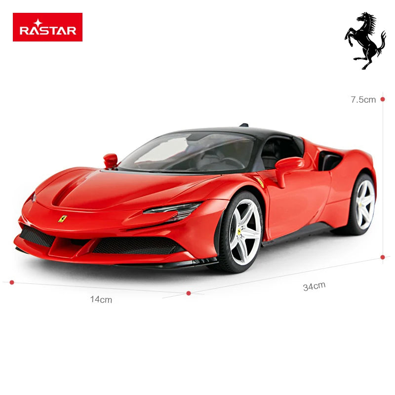 Rastar RC 1:14 Ferrari SF90 Stradale Kids Remote Control Toy Car - Red