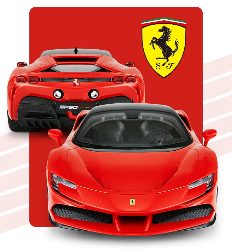Rastar RC 1:14 Ferrari SF90 Stradale Kids Remote Control Toy Car - Red