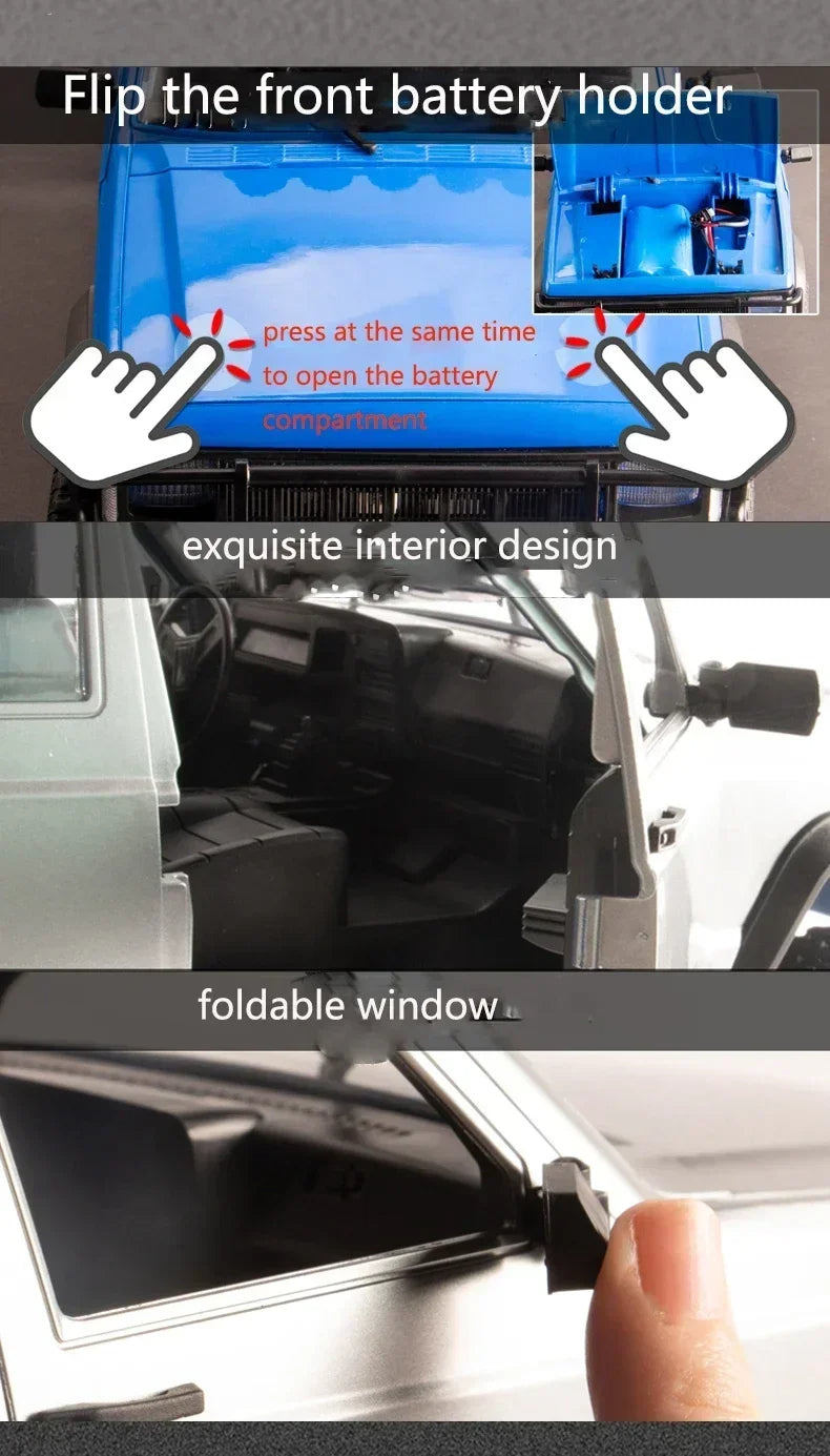 MN78 1:12 RC Car – 4WD Off-Road Climbing Truck 2.4G Remote Control Model