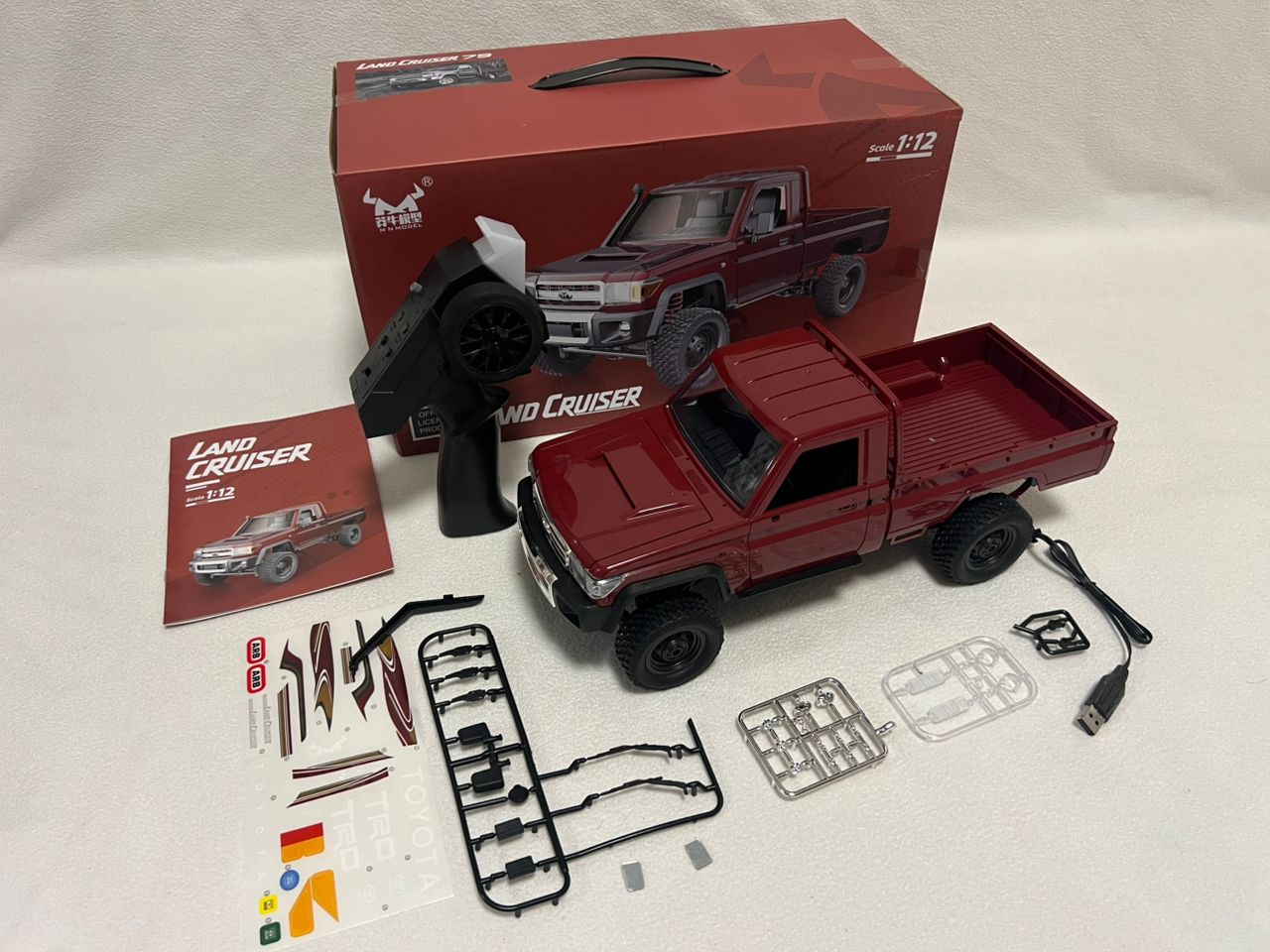 MN82 1:12 RC Car – 4WD Toyota LC79 Rock Crawler with LED Lights