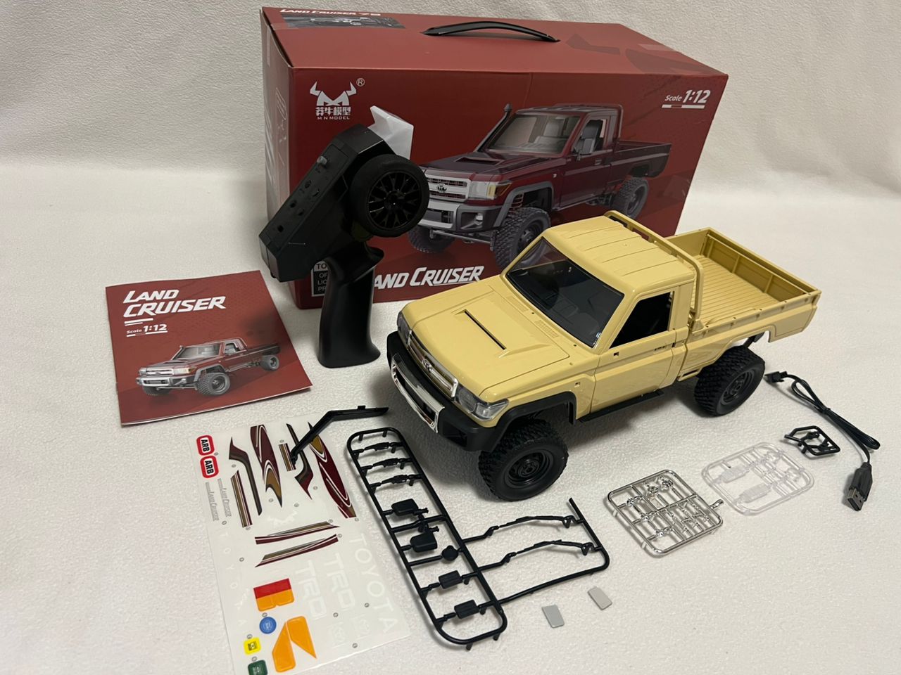 MN82 1:12 RC Car – 4WD Toyota LC79 Rock Crawler with LED Lights