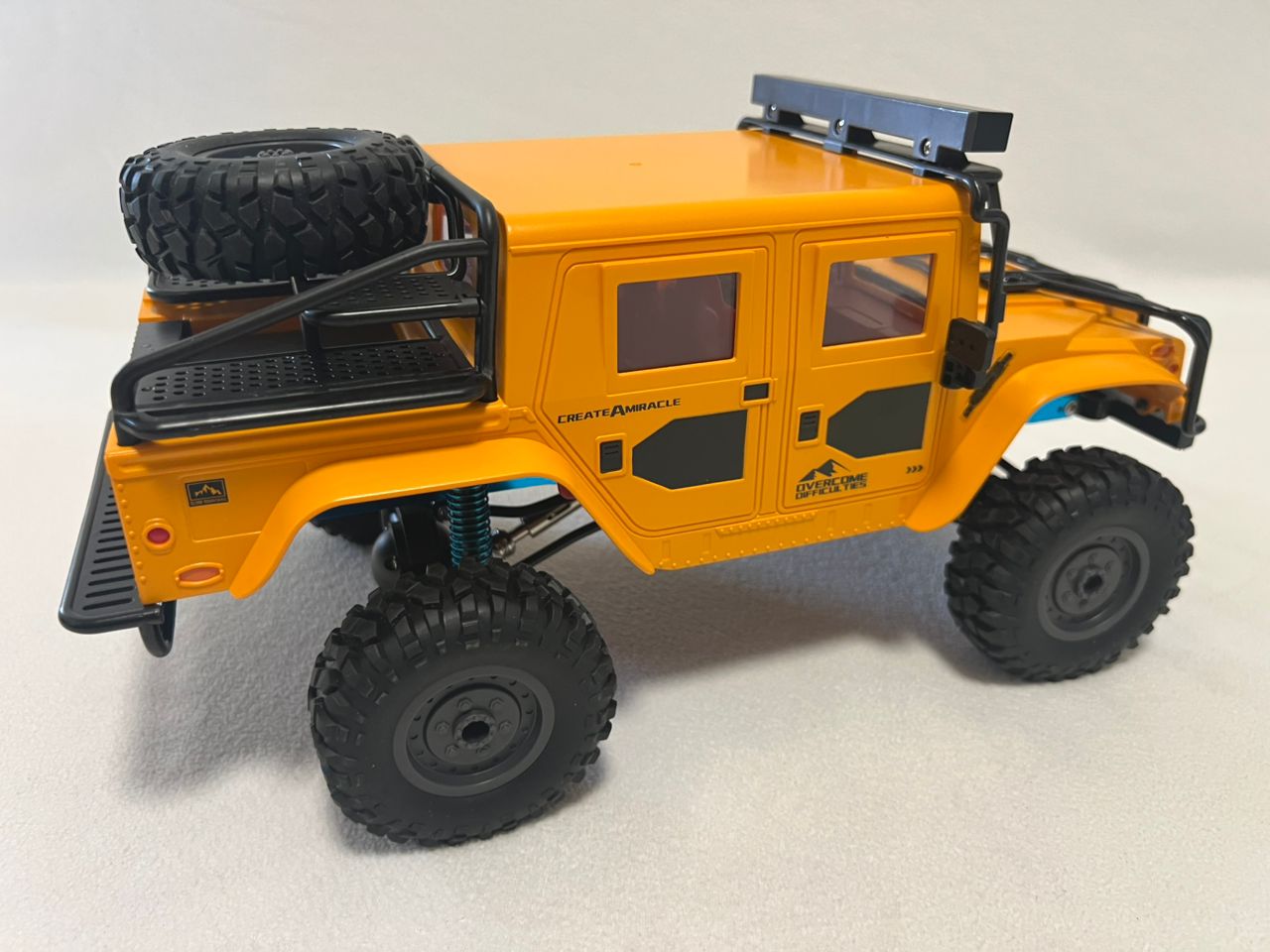 JJRC Q121 Hummer H1 1:12 4WD RC Crawler Truck Car 2.4GHz LED Lights IPX4 RTF