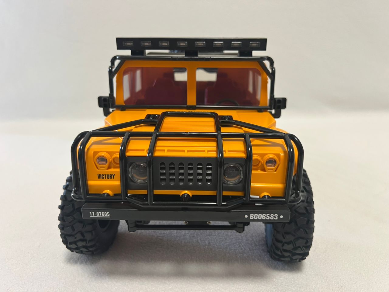 JJRC Q121 Hummer H1 1:12 4WD RC Crawler Truck Car 2.4GHz LED Lights IPX4 RTF