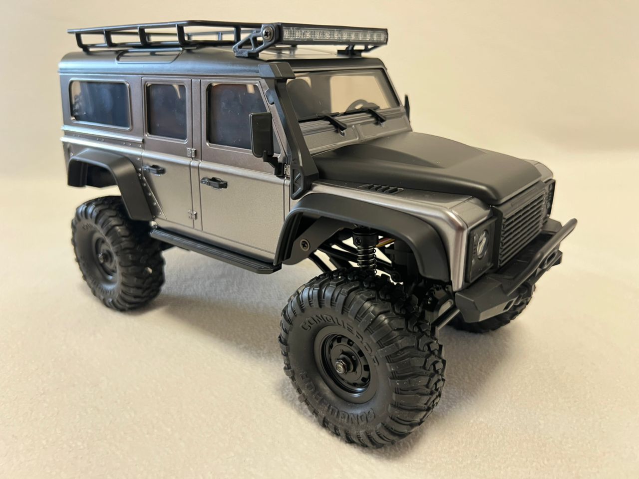 HB R1609 1:16 RC 4WD Crawler Truck LED Lights Metal Frame RTR IPX4