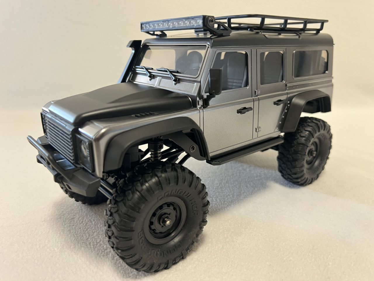 HB R1609 1:16 RC 4WD Crawler Truck LED Lights Metal Frame RTR IPX4