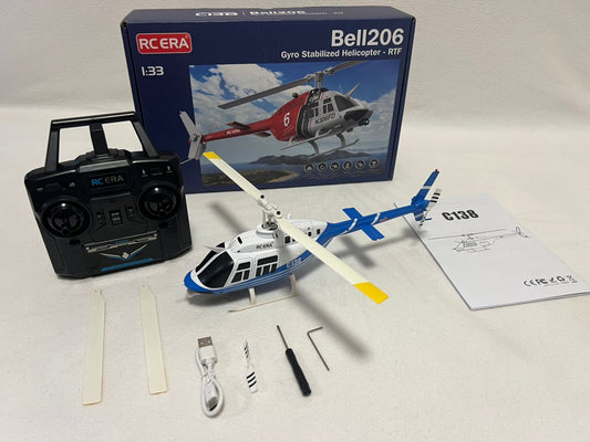RC ERA C138 RC Helicopter Bell-206 6CH 6-axis Gyro Remote Control RTF Aircraft