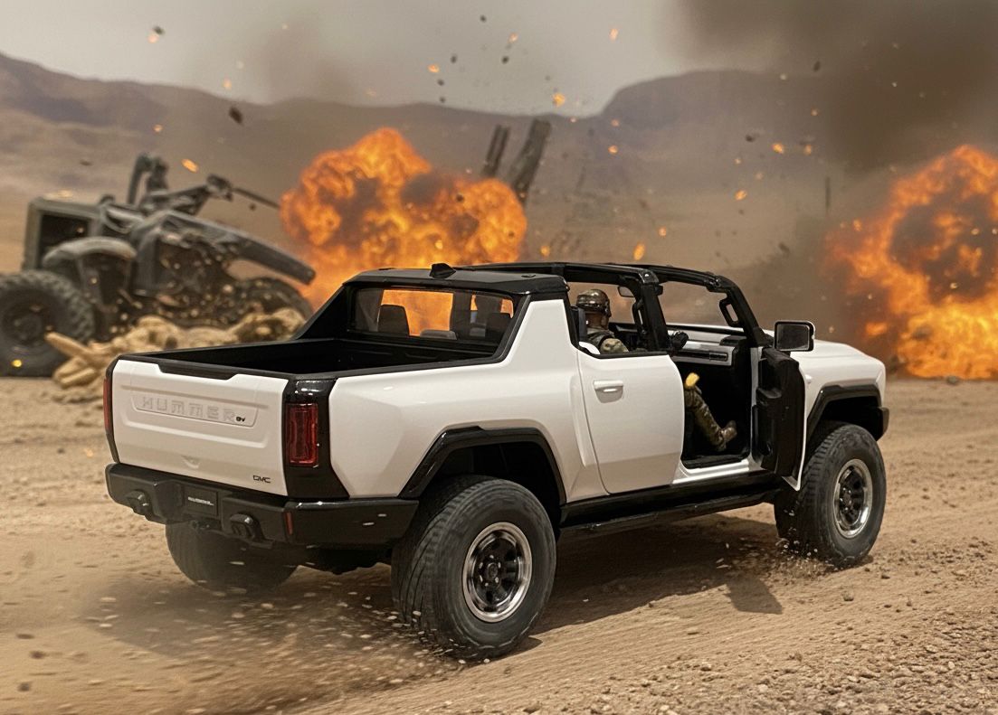 Rastar RC GMC Hummer EV Kids Remote Children Toy Car 4W Rotation 1:14 Scale