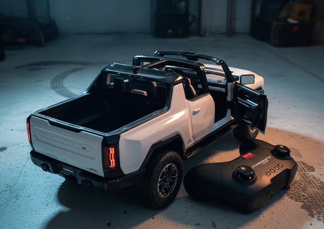 Rastar RC GMC Hummer EV Kids Remote Children Toy Car 4W Rotation 1:14 Scale