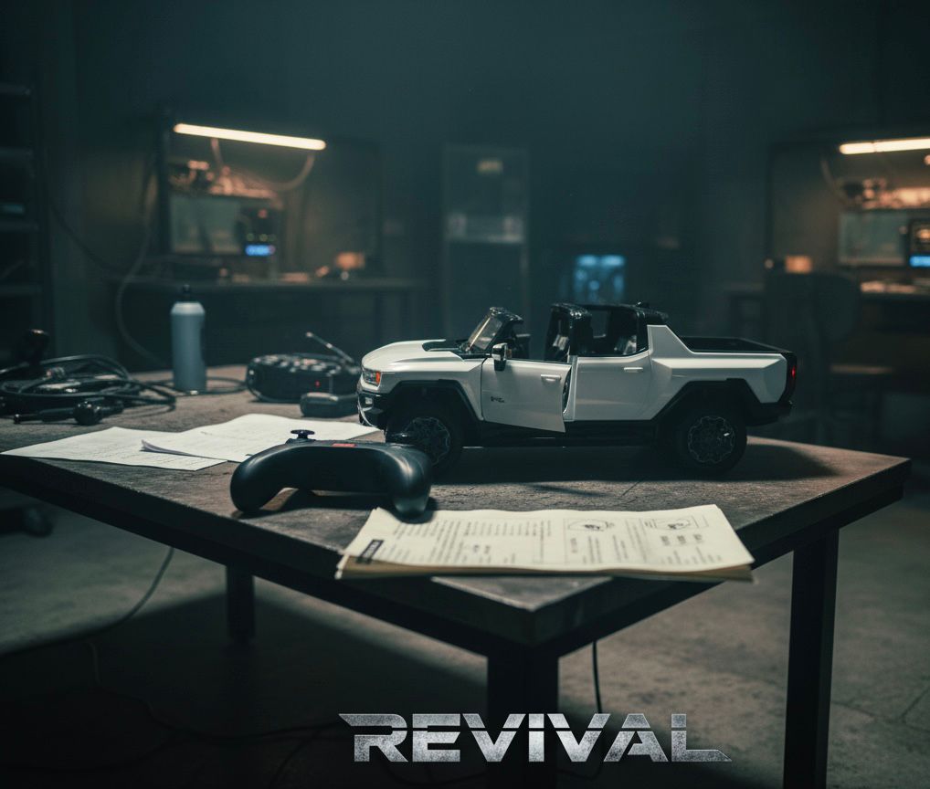 Rastar RC GMC Hummer EV Kids Remote Children Toy Car 4W Rotation 1:14 Scale