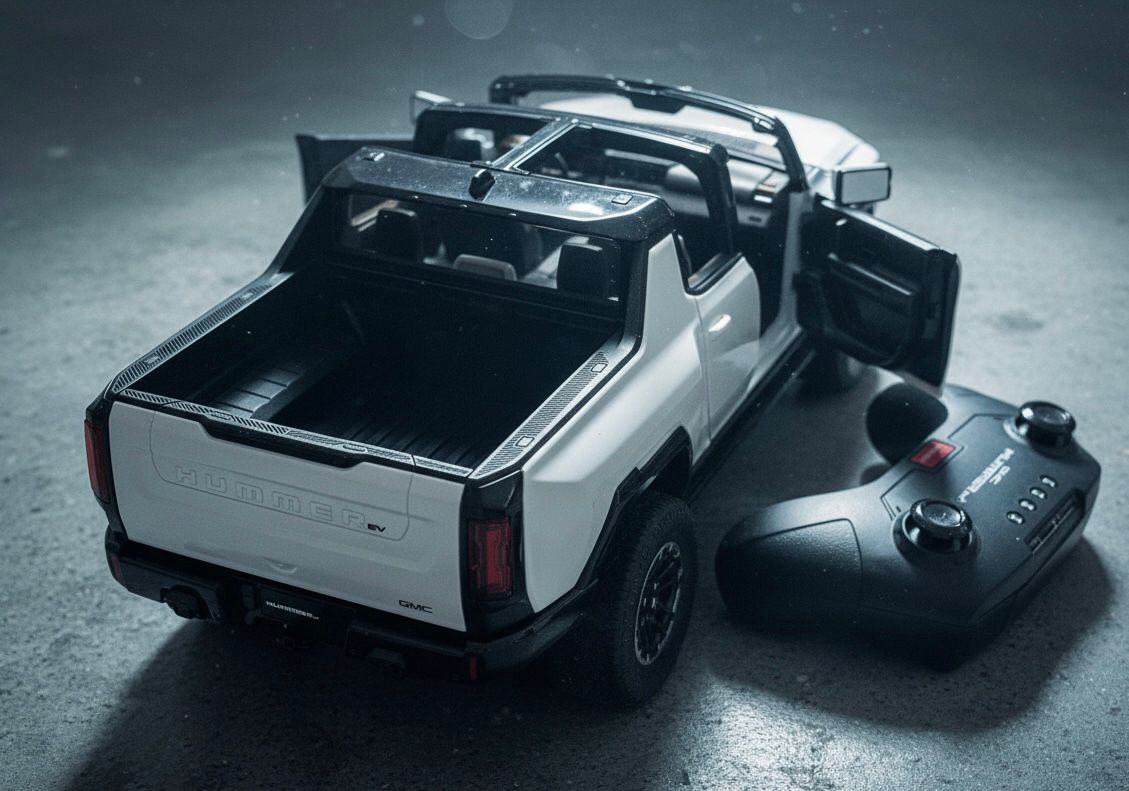 Rastar RC GMC Hummer EV Kids Remote Children Toy Car 4W Rotation 1:14 Scale