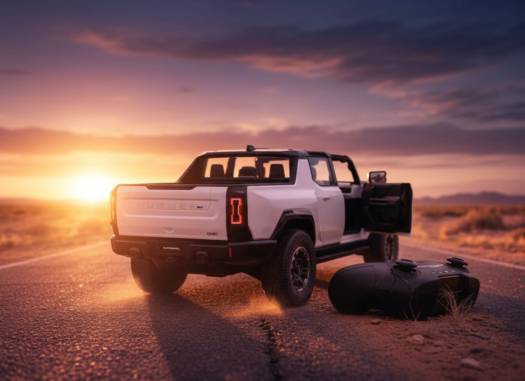 Rastar RC GMC Hummer EV Kids Remote Children Toy Car 4W Rotation 1:14 Scale