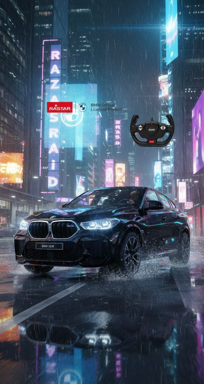 BMW GENUINE CAR MODEL MINIATURE RC X6M (1:14)