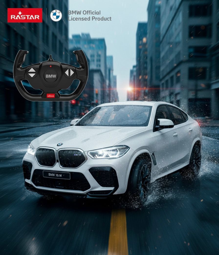 BMW GENUINE CAR MODEL MINIATURE RC X6M (1:14)