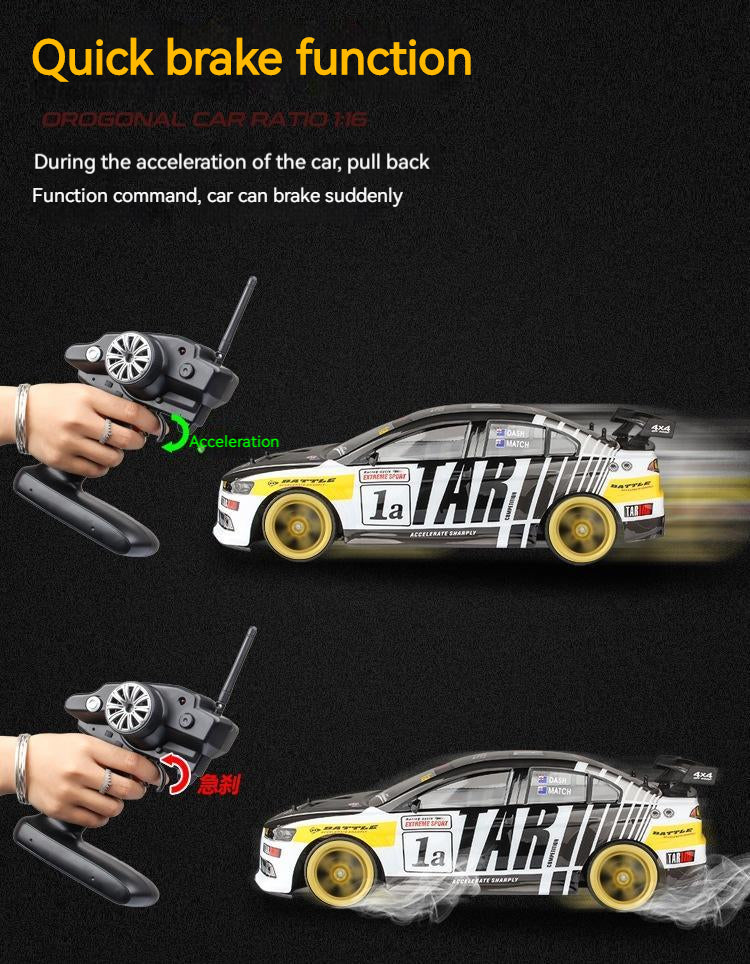 RC Drift Car 1:10 4WD 70Km/H Off-Road Racing Anti-Collision 4x4 Large Speed