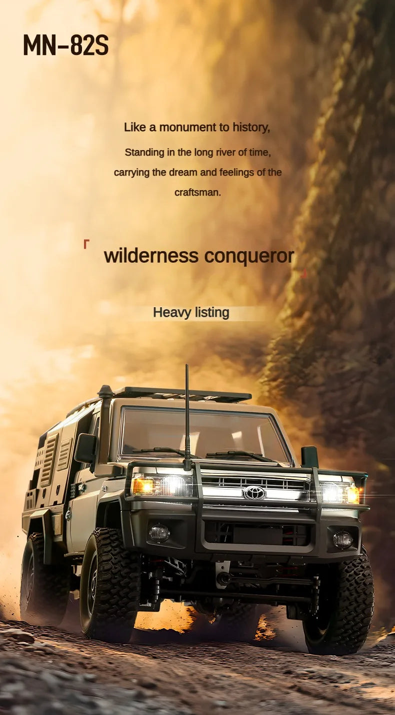 MN82S 1:12 Full Scale RTR Car Toy 2.4G 4WD Off-Road Remote Control Car Truck