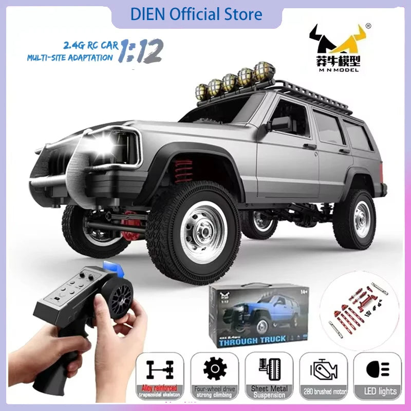 MN78 1:12 RC Car – 4WD Off-Road Climbing Truck 2.4G Remote Control Model