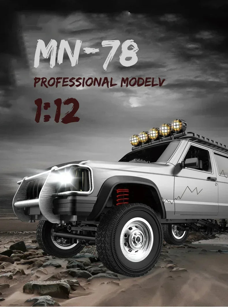 MN78 1:12 RC Car – 4WD Off-Road Climbing Truck 2.4G Remote Control Model