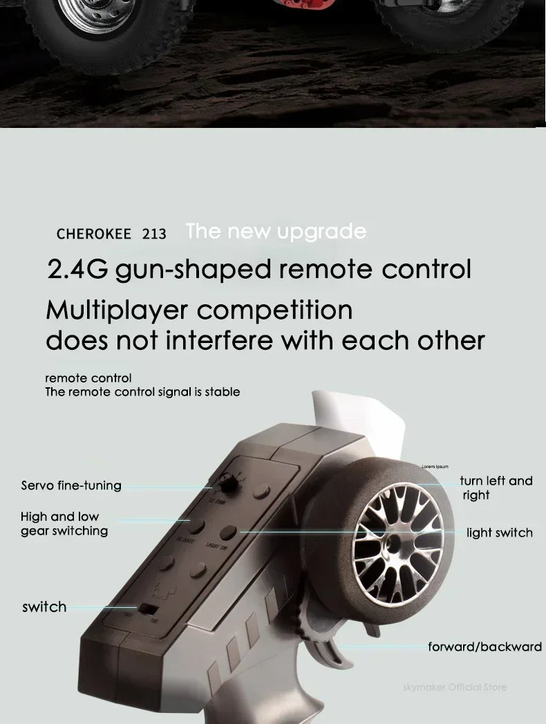 MN78 1:12 RC Car – 4WD Off-Road Climbing Truck 2.4G Remote Control Model