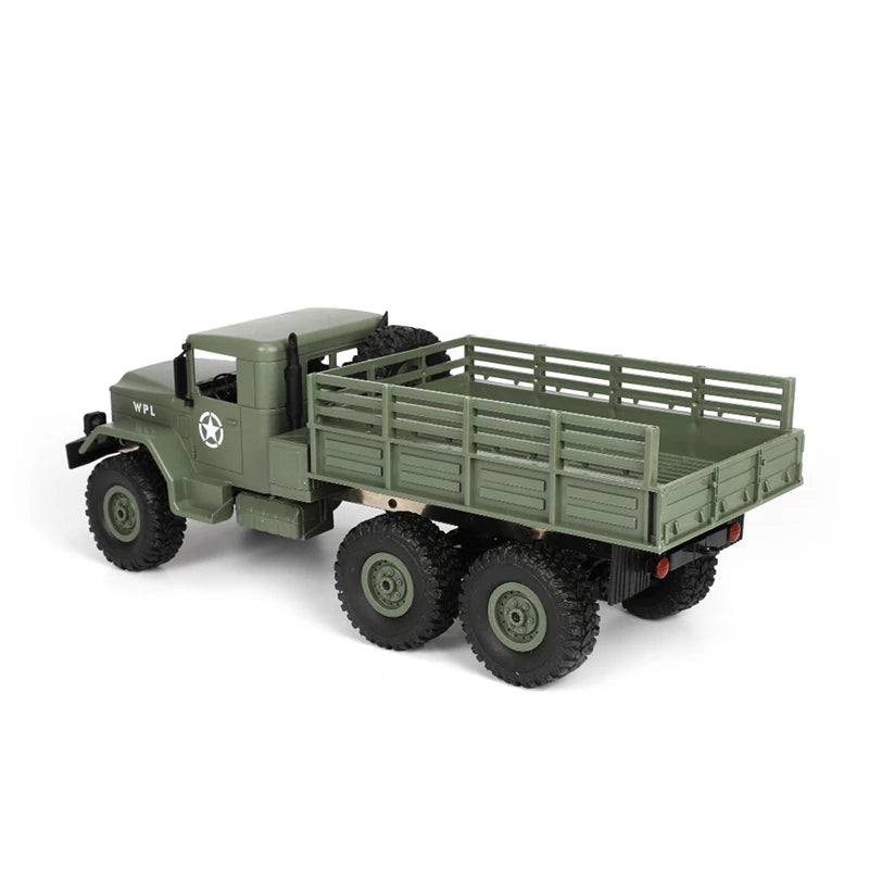 WPL B16 1/16 Scale RC Truck 6WD–7.4V Li-Ion, Proportional Steering & Throttle RT