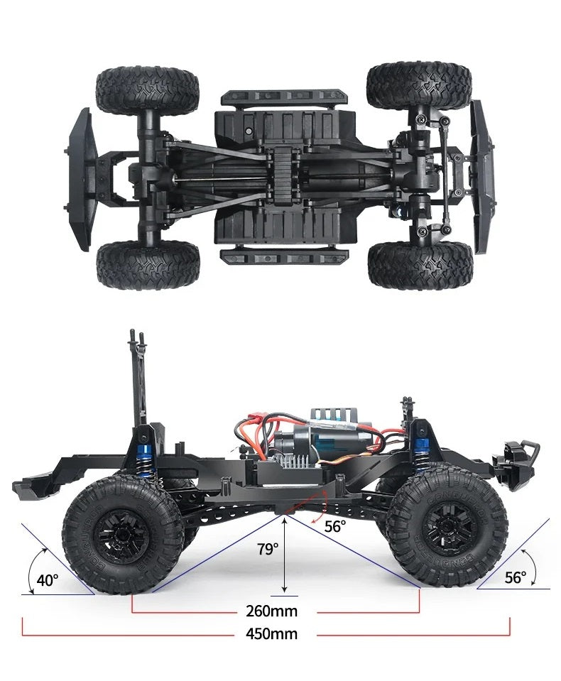 HB-ZP1005 1:10 HB Model RTR Version RC Car 2.4G 4WD RC Rock Crawler Defender